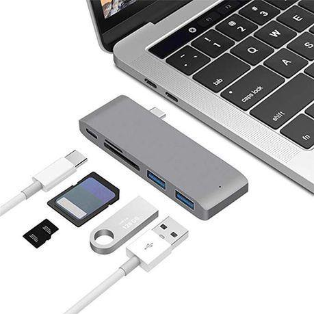 5-in-1 Type-C Hub Silver For Macbook