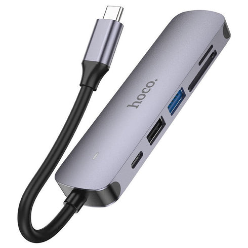 6 IN 1 USB-C MULTIFUNCTION ADPATER USB-C 60W -HB28