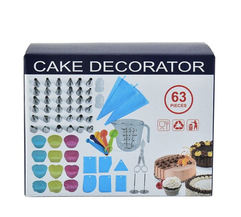 63 Piece Cake Decorating Baking Set - WooTech Online Shopping In SA