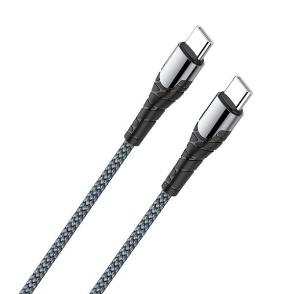 65W Type -c Fast Charging Data Cable - USB-C to USB-C - WooTech Online Shopping In SA