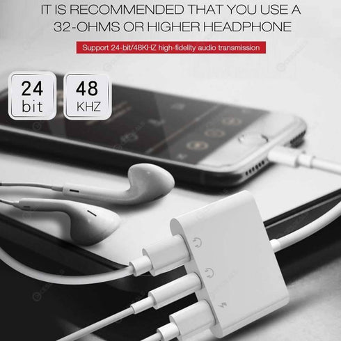 Andowl 3in1 smart adapter charging and listening to songs - Q-A190