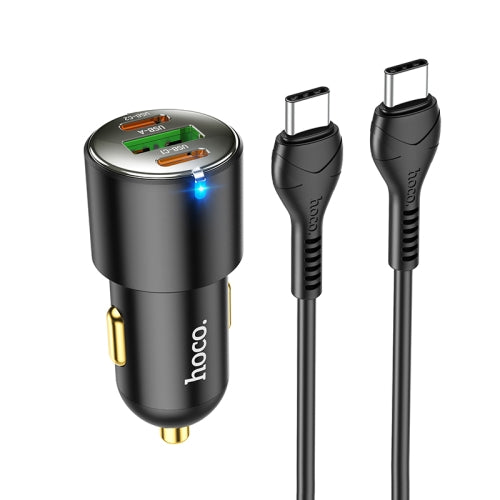 Hoco NZ6 45W Dual PD+QC3.0 Car Charger With Type C Cable