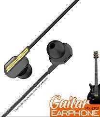 MOXOM Guitar Earphone 3.5mm In Ear Earphone Stereo with Heavy Bass Earbuds Wired Earphones Sport Earphone for Travel for Phone