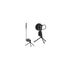 Andowl Mini Microphone Pop Filter Shockproof Desktop Stand PS-2