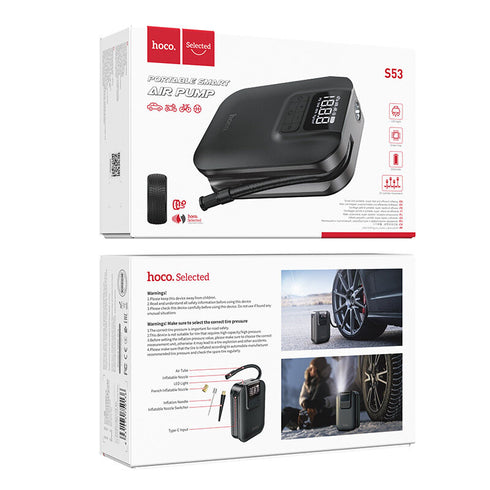 Hoco S53 Smart Portable Air Pump With Digital Display