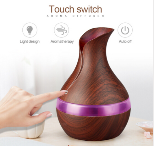 300ml Ultrasonic USB Humidifier Dark Brown
