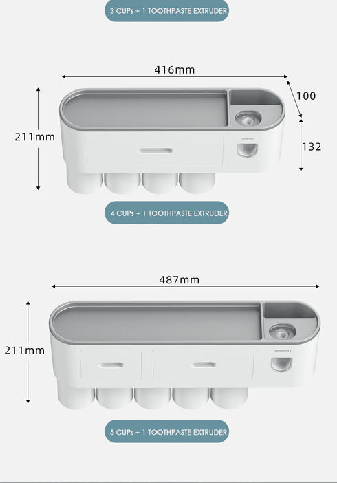 Multifunctional Toothbrush Holder
