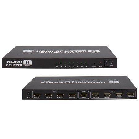 HDMI 8 Port Splitter 1080p - 1 in 8 Port out splitter for TV and Computer - WooTech Online Shopping