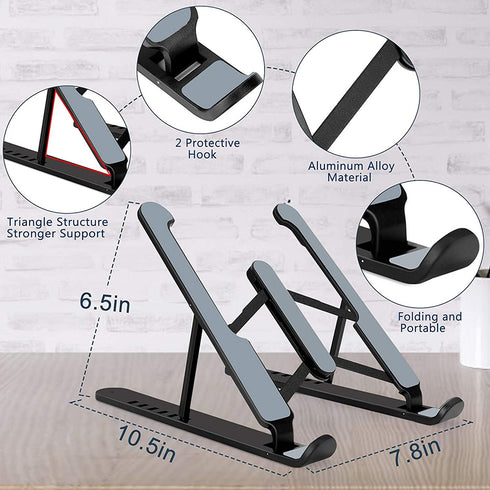 Multi-Position Foldable Notebook Bracket