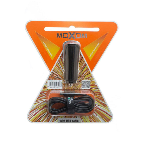 Moxom fast car charger with cable kc-12 black