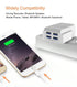 Moxom Smart IC 4 USB Port AUTO ID 4.4A Wall phone Charger Kh-40y