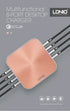 Ldnio A8101 - 8 USB Port Charger - For Mobile Phone Quick Charge 3.0 - Rose Gold