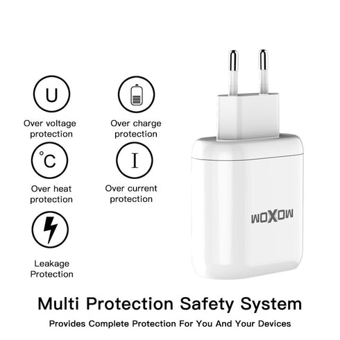 Quick PD charge 3.0 fast charger Type- C adapter charger adapter Pd-08 - white