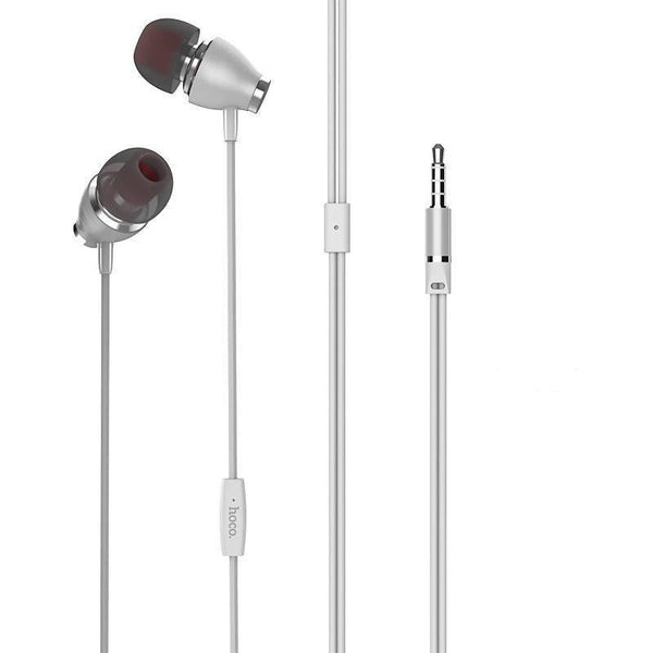 hoco ariose universal earphones with mic m28 white - WooTech Online Shopping