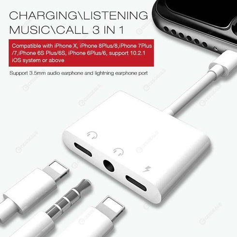 Andowl 3in1 smart adapter charging and listening to songs - Q-A190