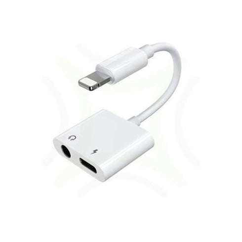 Lightning To Audio 3.5mm Adapter For iPhone - White
