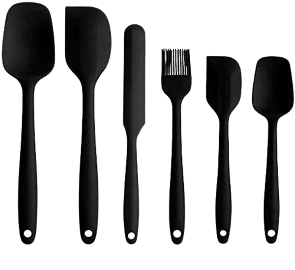Set of 6 Silicone Kitchen Utensils For Baking/Mixing