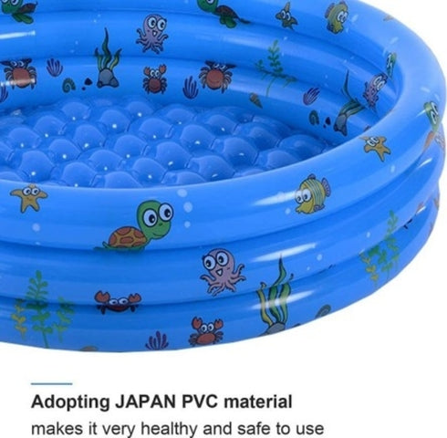 3 Ring Inflatable Pool - 100Cm (Blue)