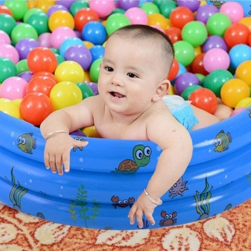 3 Ring Inflatable Pool - 100Cm (Blue)