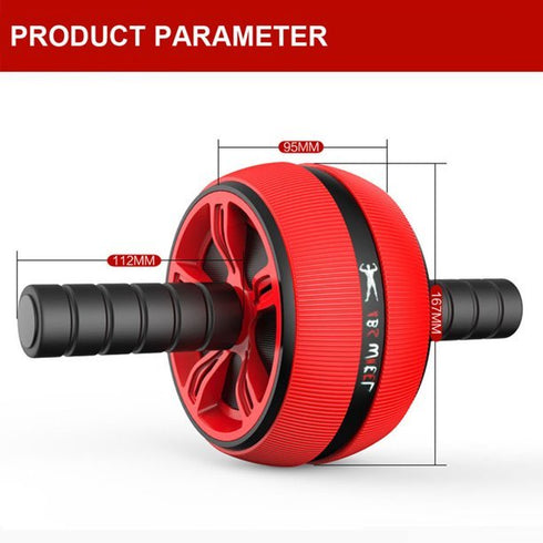 ABS Abdominal Silent Wheel Roller With Mat - WooTech Online Shopping In SA