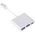 Aluminum Usb-c to Hdmi 3.1 Converter HDMI/USB 3.0/TypeC For macbook- SIlver