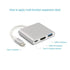 Aluminum Usb-c to Hdmi 3.1 Converter HDMI/USB 3.0/TypeC For macbook- SIlver