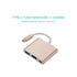 Aluminum Usb-c to Hdmi 3.1 Converter HDMI/USB 3.0/TypeC -Gold For macbook