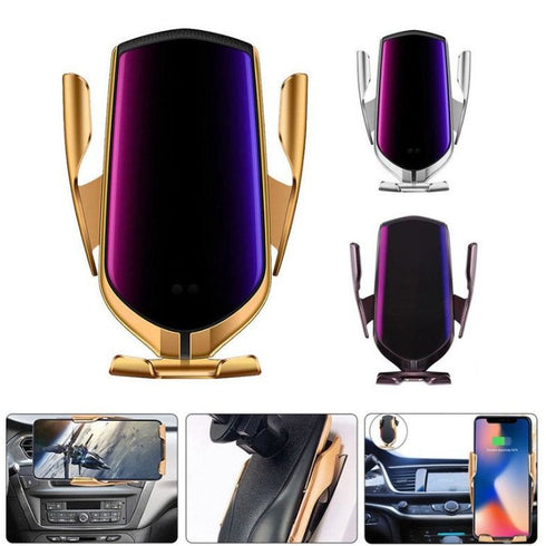 Andowl Car wireless Charger - Q-A252 - Gold