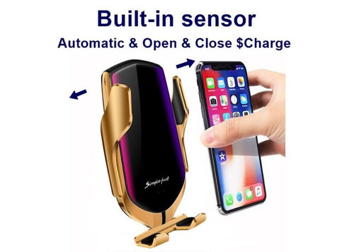 Andowl Car wireless Charger - Q-A252 - Gold