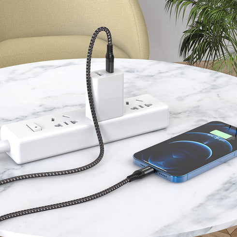 Borofone BX56 PD 20W USB-C to Lightning Cable (Black) - 1M