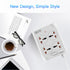6 USB Fireproof Power Socket - 10A - White