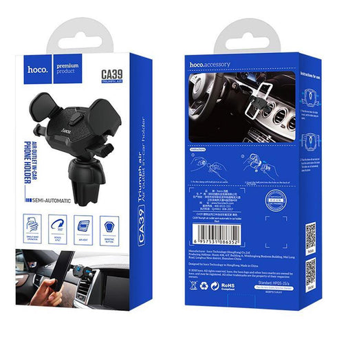 Car Phone holder in-car air outlet semi-automatic bracket