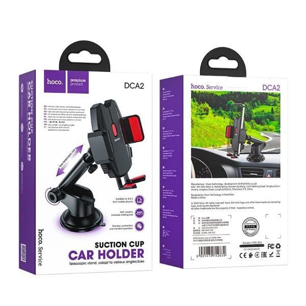Car Phone Holder Suction Cup Car holder Hoco DCA2 WooTech Online