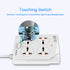 6 USB Fireproof Power Socket - 10A - White