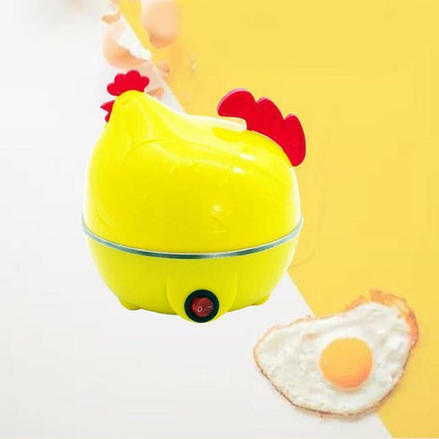 Woo Chicken Shape 7 Egg Boiler - Yellow