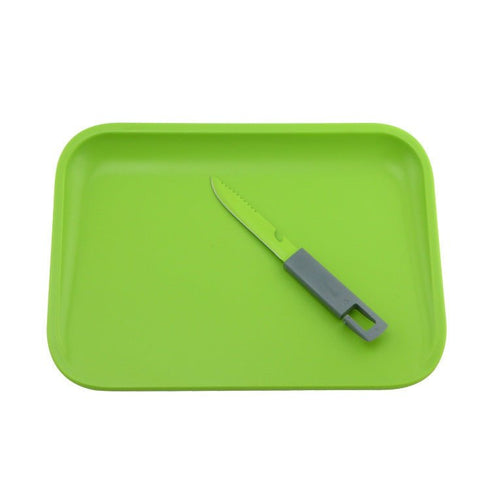 Cutting Board With Pairing knife - Green