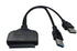 Dual USB 3.0 & USB 2.0 SATA Adapter Cable - Black