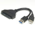Dual USB 3.0 & USB 2.0 SATA Adapter Cable - Black