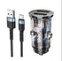 DZ3 Car Charger Set 2USB 2.4A Car Charger Set With Micro Cable