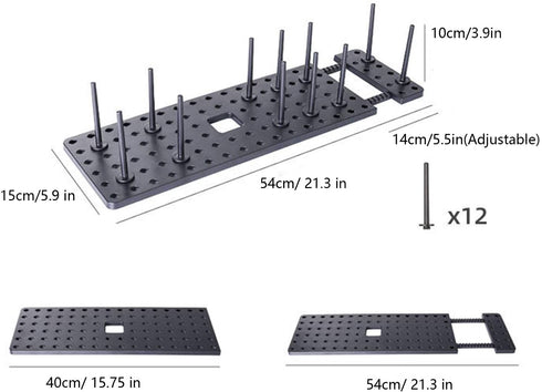 Adjustable Non-Slip Storage Kitchen Draining Rack