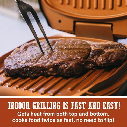 Electric Grill Toaster With Nonstick Copper Surface