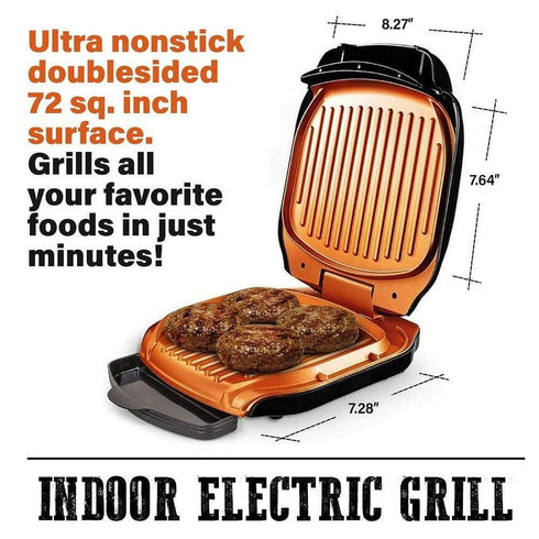 Electric Grill Toaster With Nonstick Copper Surface