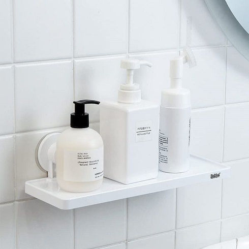 Bathlux Bathroom Single Shelf With Suction Cups