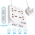 6 USB Fireproof Power Socket - 10A - White