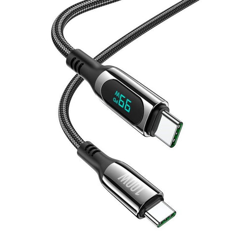 Fast Charging Data USB Type-C to Type-C Cable Charging Power Display S51