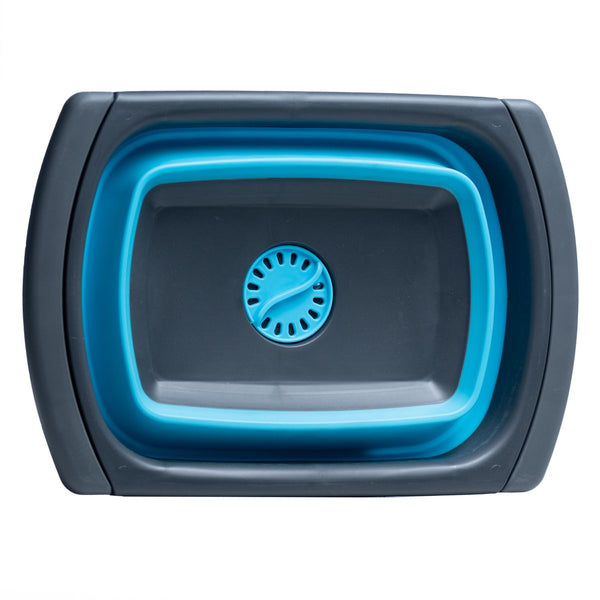 Foldable Flexible Washing Basket - Blue
