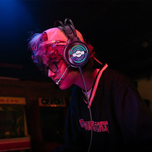 Gaming headset/ Headphones USB + AUX - Hoco W101