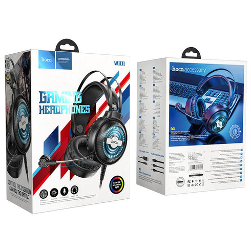 Gaming headset/ Headphones USB + AUX - Hoco W101