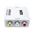 HDMI to AV 3RCA Composite Video Audio Converter Adapter - HDMI2AV White