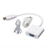 HDMI to VGA Converter Adapter Cable with 3.5mm Audio and USB power cable - White